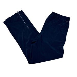 Nike Running Dri-Fit Women’s Navy Blue Athletic Running Track Pants Small Long